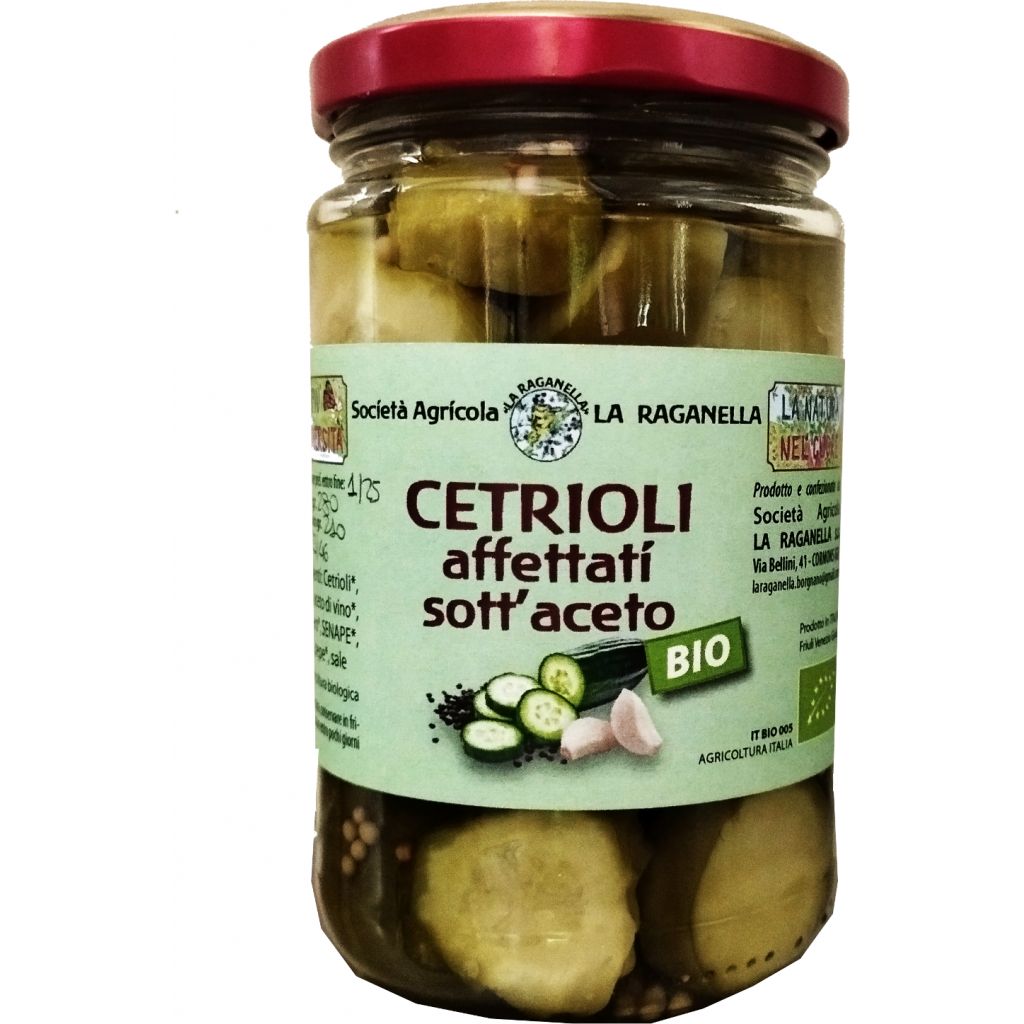 Cetrioli affettati sottaceto (con aglio, pepe, senape) 280 g