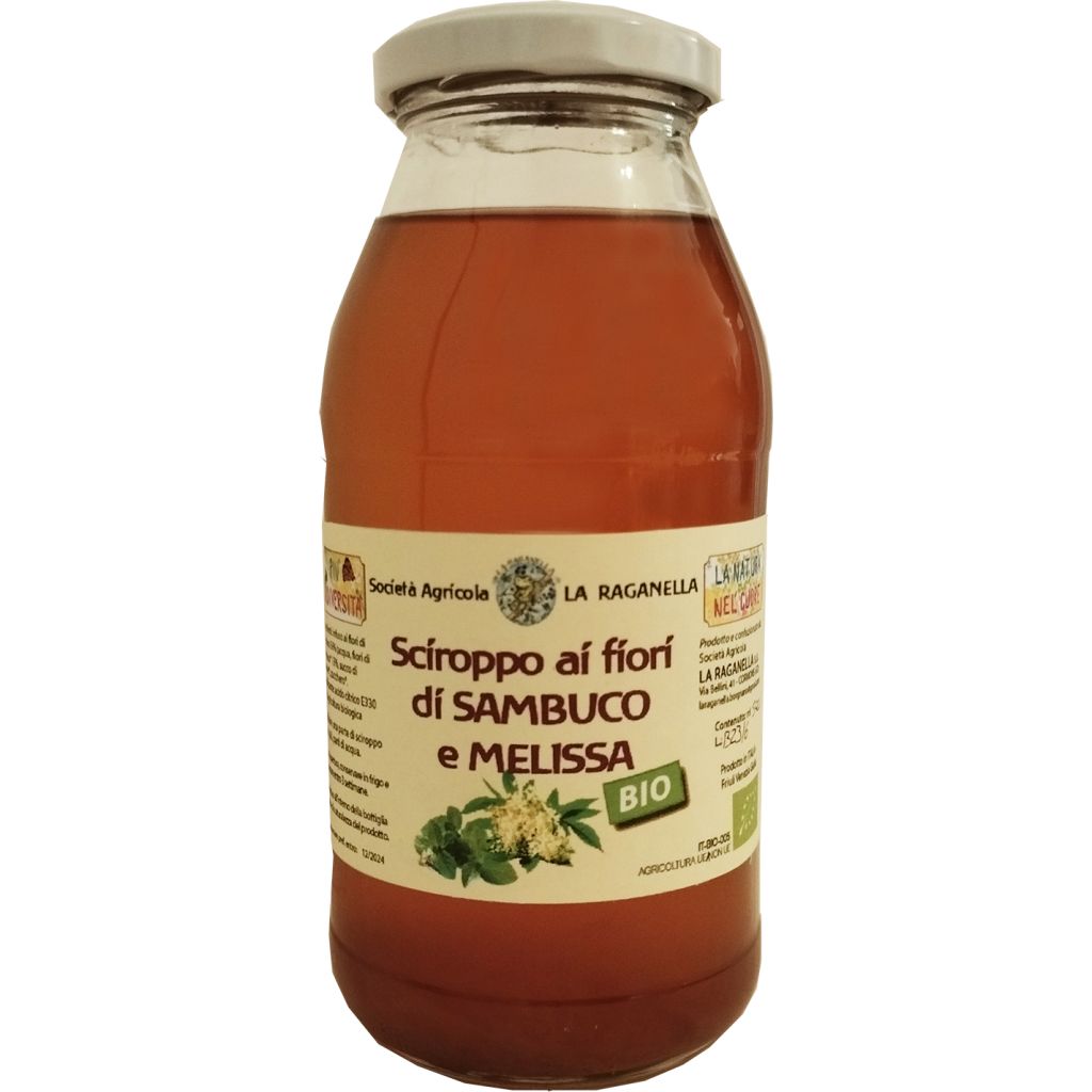 Sciroppo di fiori di sambuco e melissa 500 ml