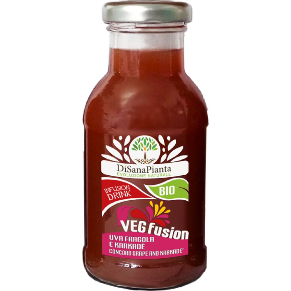 VEG-FUSION UVA FRAGOLA E KARKADE' BIO 200 ml