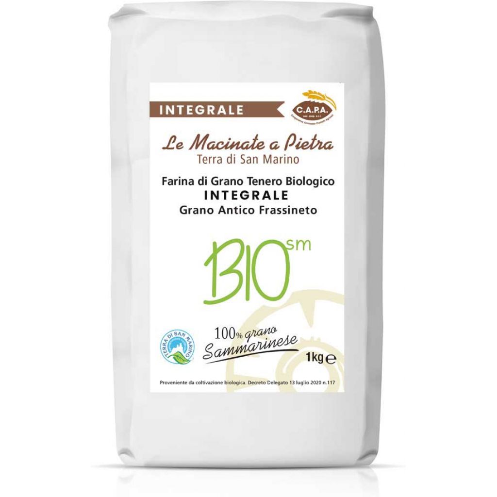 Farina INTEGRALE di grano antico FRASSINETO - 1Kg