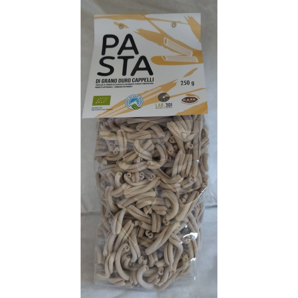 CASERECCE, di semola di grano duro biologico senatore cappelli 500g.