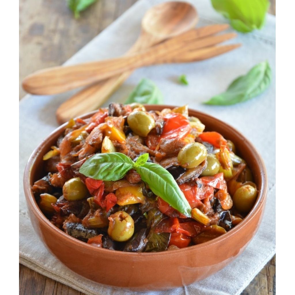 Eggplant caponata (Sicilian recipe) - 220 gr