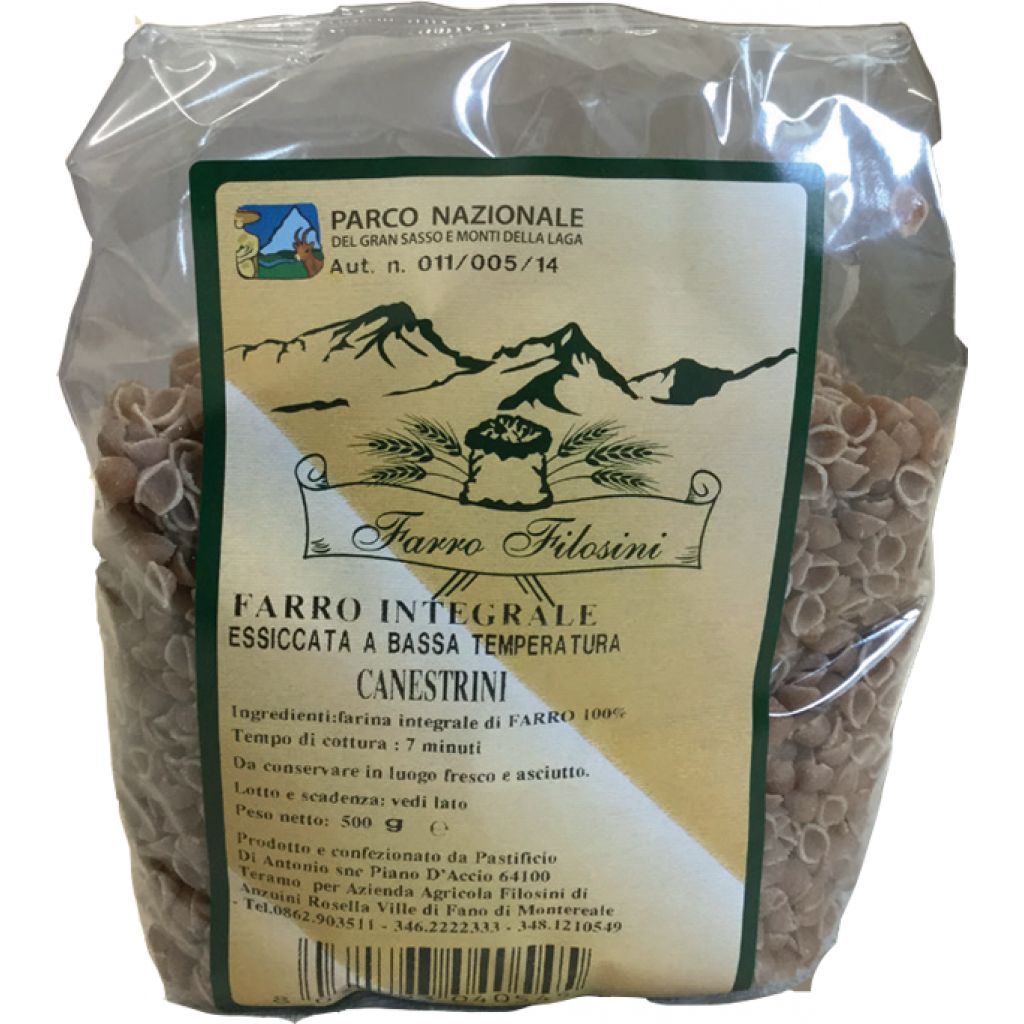 Pasta di farro CANESTRINI - confezione 500 g Filosini