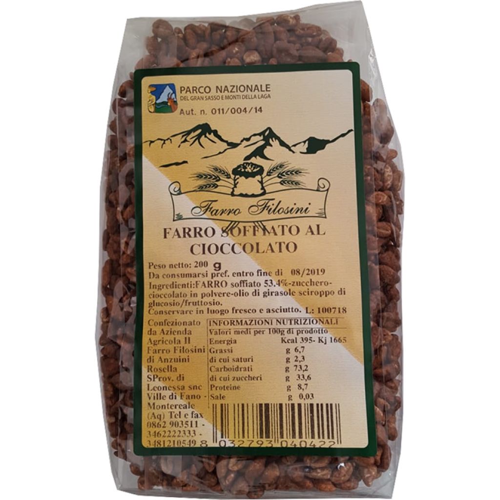 FARRO SOFFIATO AL CIOCCOLATO - sacchetto 125 g Filosini