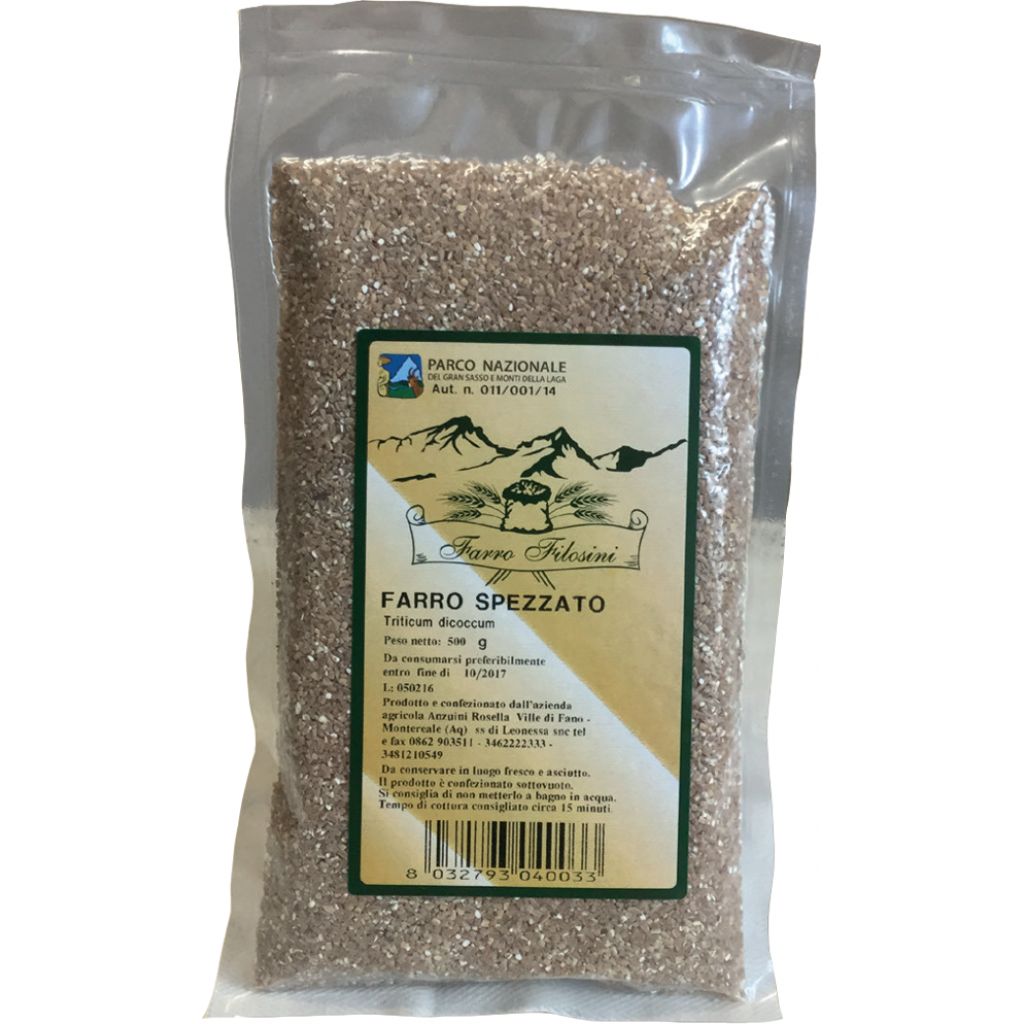 FARRO SPEZZATO - sotto vuoto 500 g Filosini