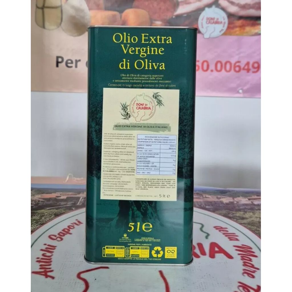 5L Olio Extra Vergine di Oliva Calabrese