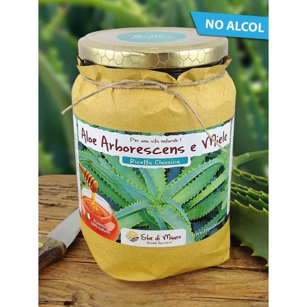 Aloe Arborescens e Miele, Classica di Padre Zago, no Alcol