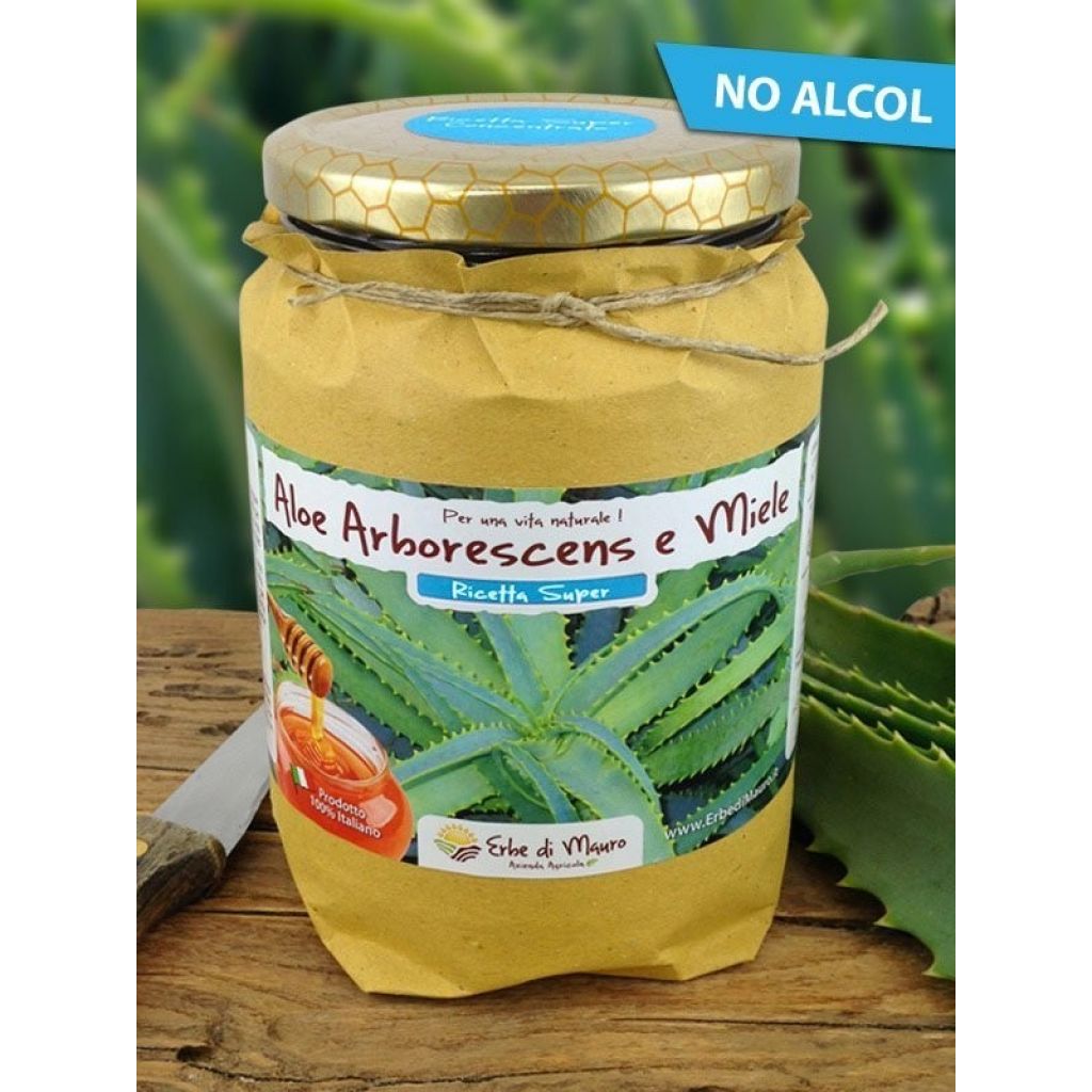 Aloe Arborescens e miele, Super di Padre Zago, no alcol