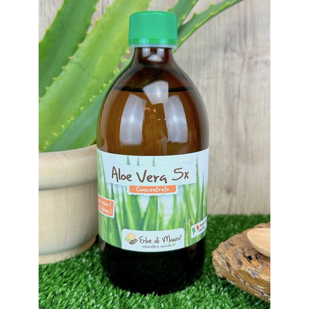 Succo Aloe Vera Concentrato 5x , senza Aloina