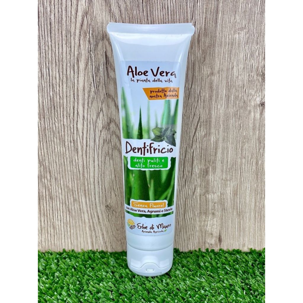 Dentifricio senza fluoro all'Aloe Vera, Stevia e Menta