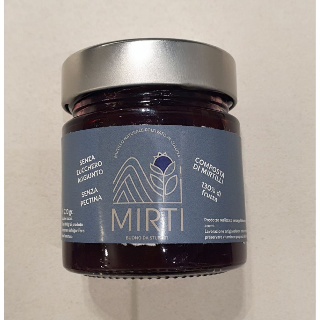 Composta 100% di mirtilli - 220 Gr