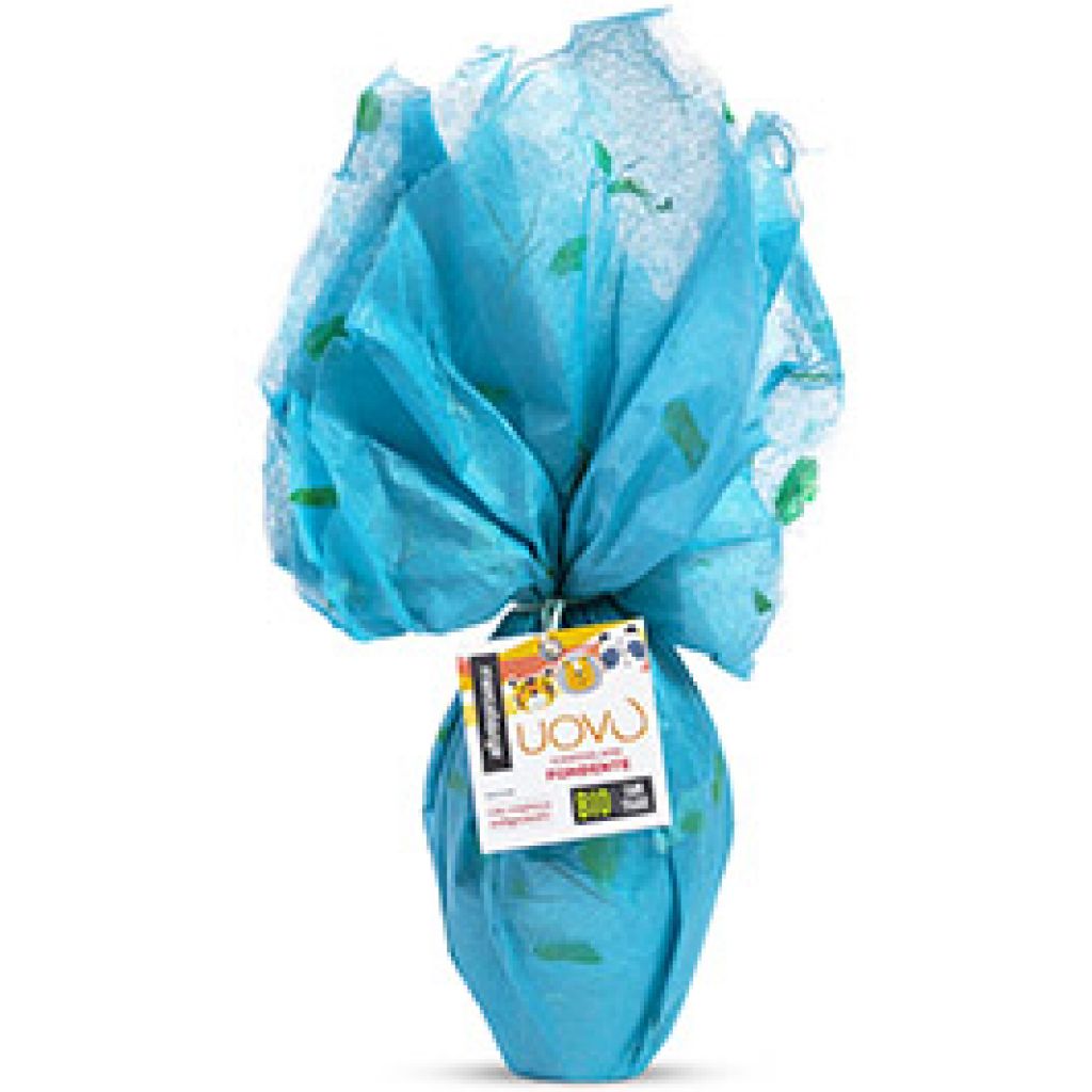 70 Easter Eggs Organic Dark Chocolate 270g in tissue pape