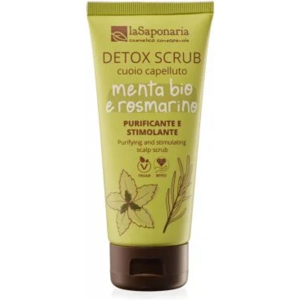 Scrub cuoio capelluto Detox MENTA BIO E ROSMARINO (100 ml)