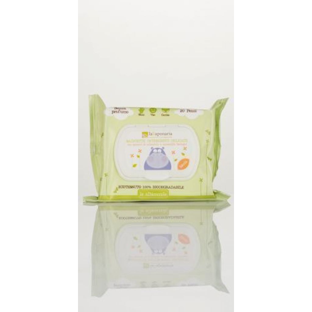 Salviette detergenti delicate. Azione idratante e rigenerante 20 pz