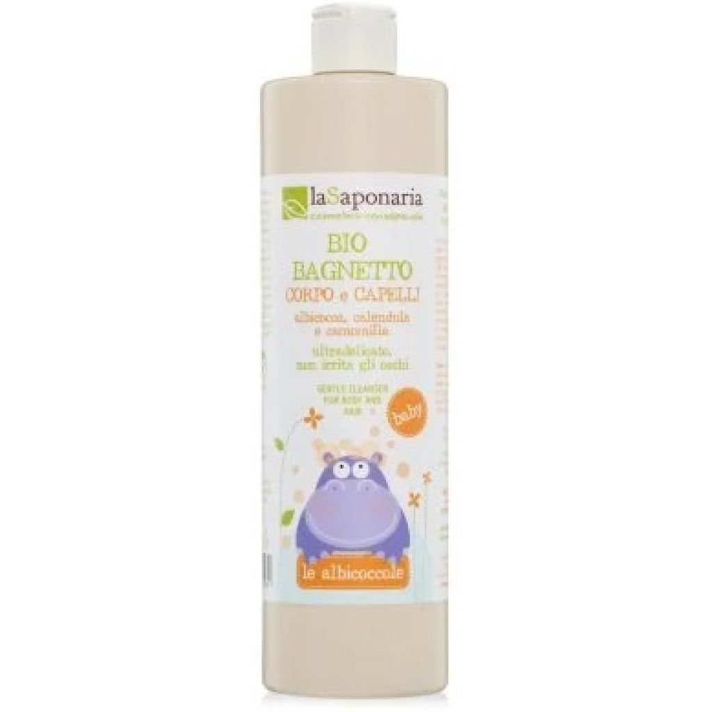 Maxi Bio Bagnetto corpo e capelli 500 ml. Ultradelicato non irrita gli occhi