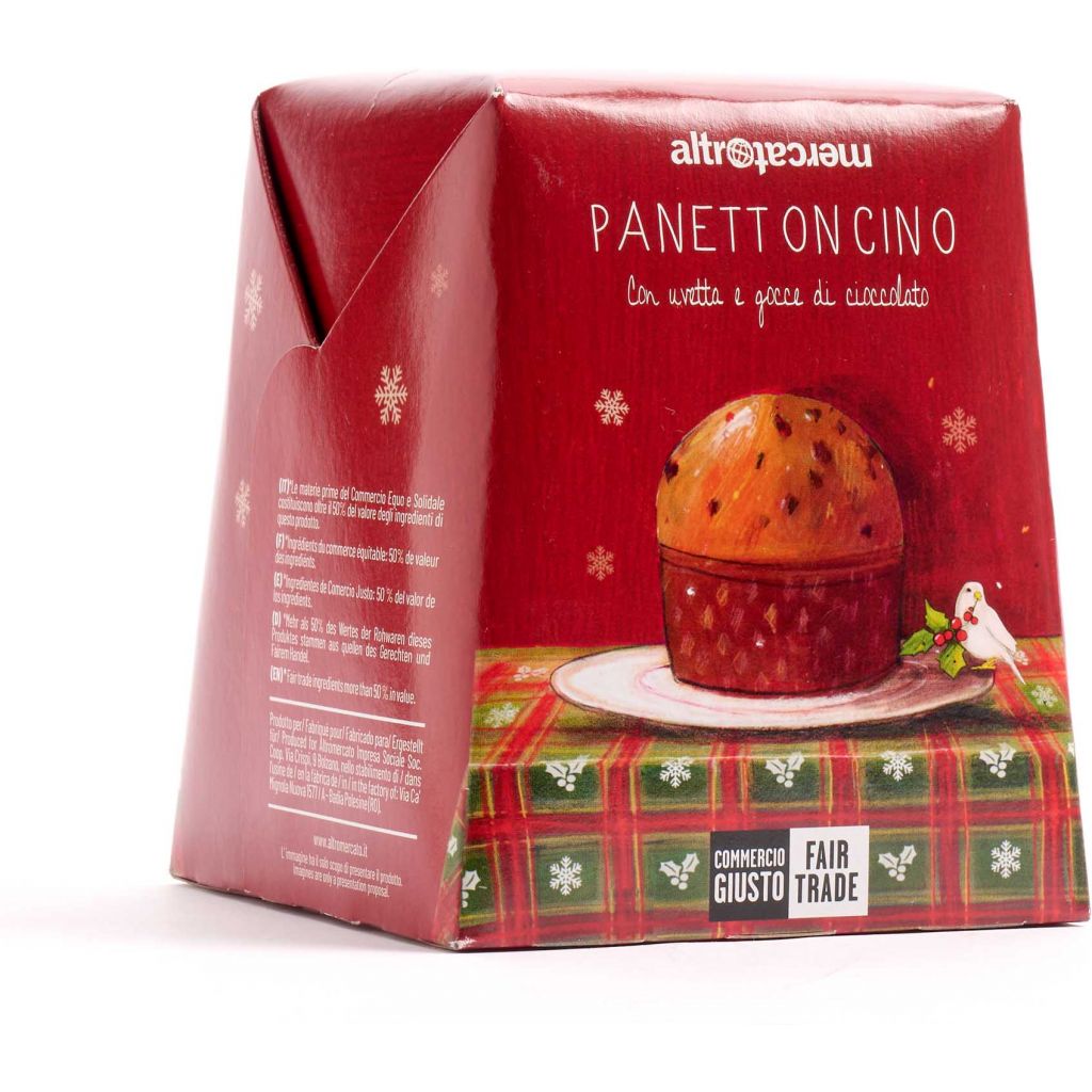 Panettoncino gocce di cioccolato e uvetta